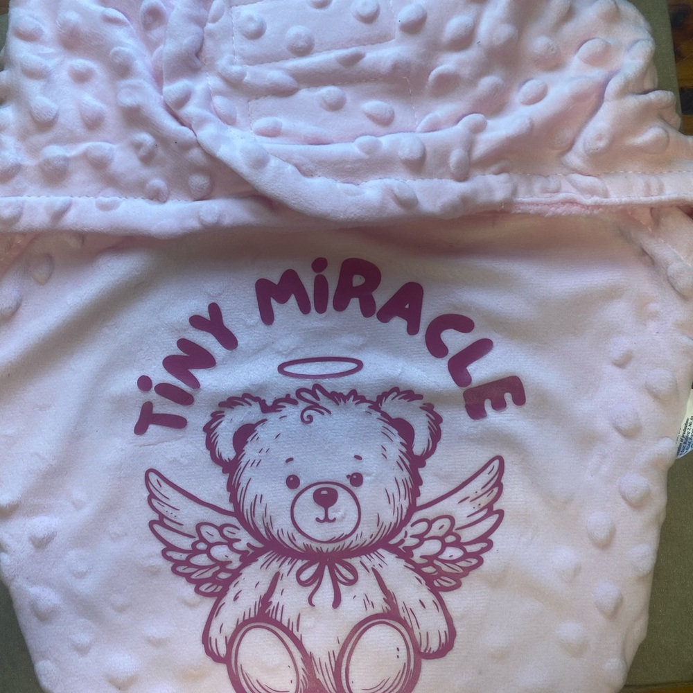 Pink Baby Graphic Swaddle Ages 0-5 Months